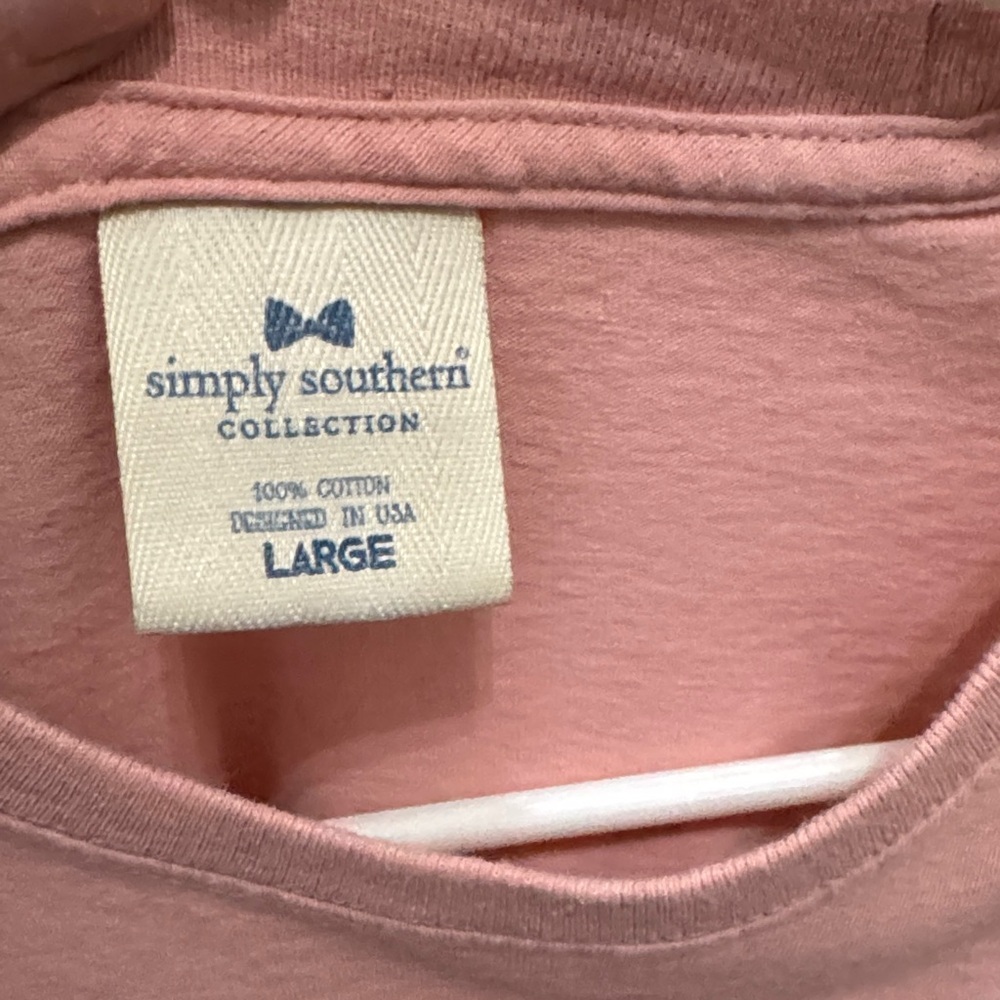 Simply Southern Pink Graphic Tee Nurse size large - Picture 2 of 5